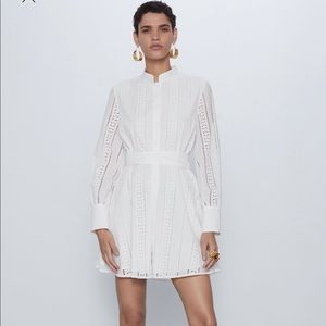 ISO Zara embroidered mini dress size XS!!